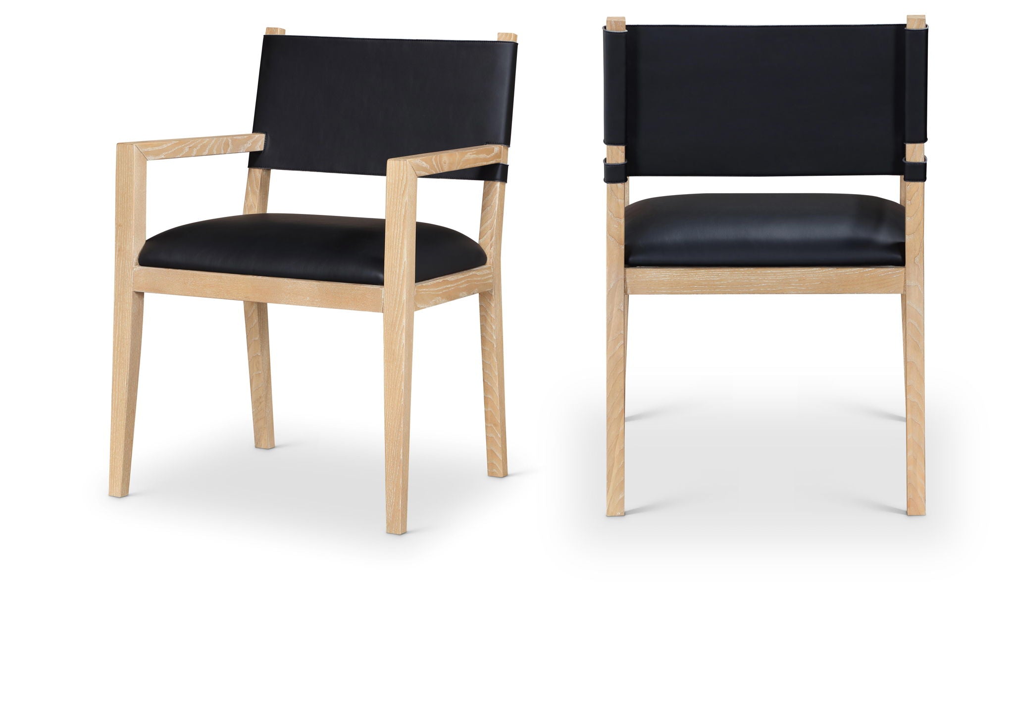 Avon - Vegan Leather Dining Arm Chair