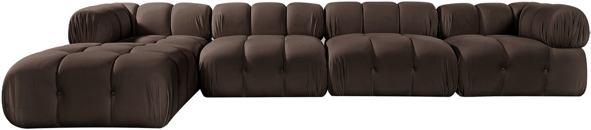 Orin - Fabric Velvet 5 Piece Modular Sectional