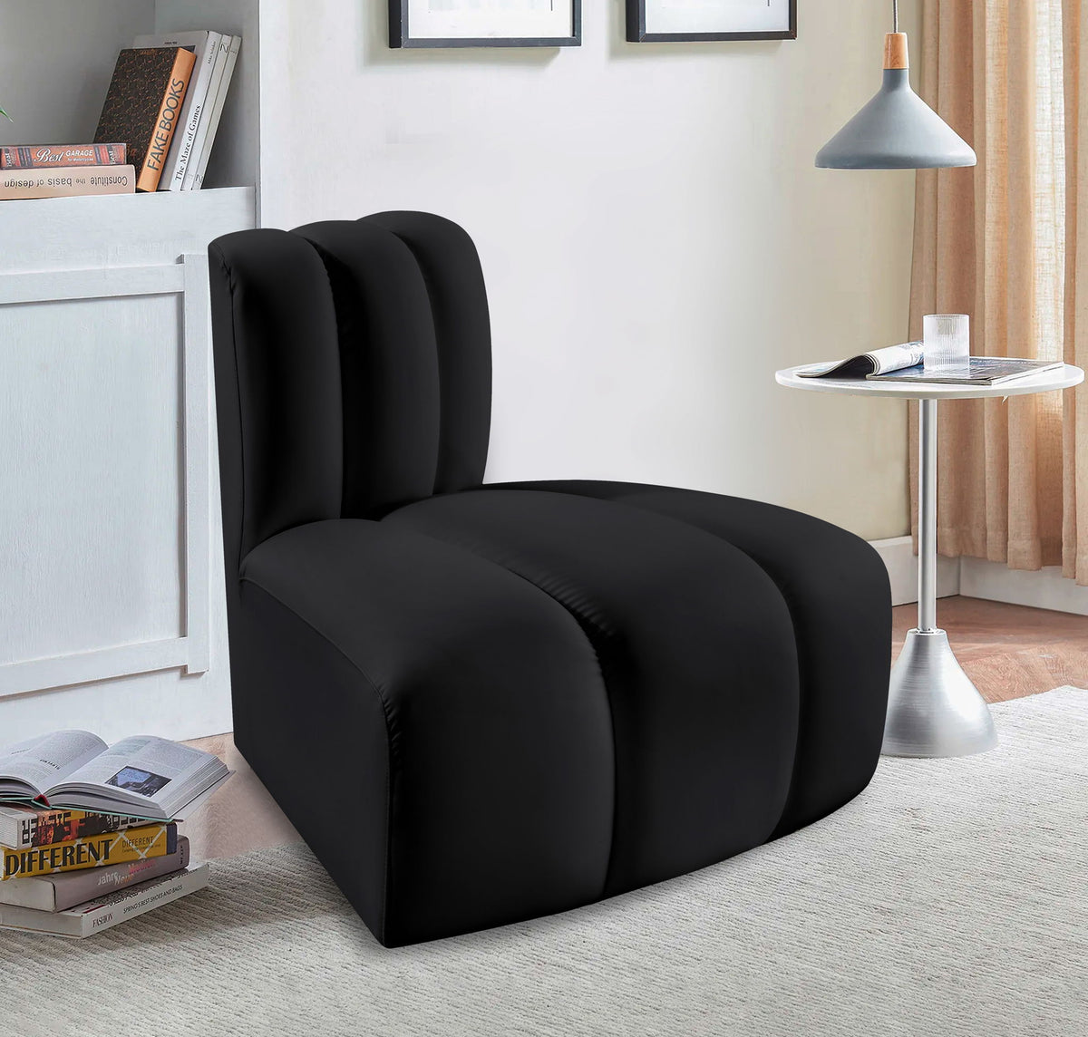 Arc - Faux Leather Reverse Corner Chair