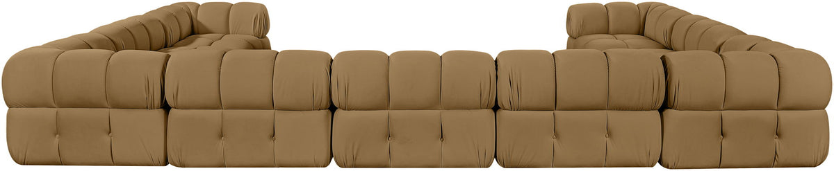 Orin - Velvet Performance Fabric Upholstered 9 Piece Sectional