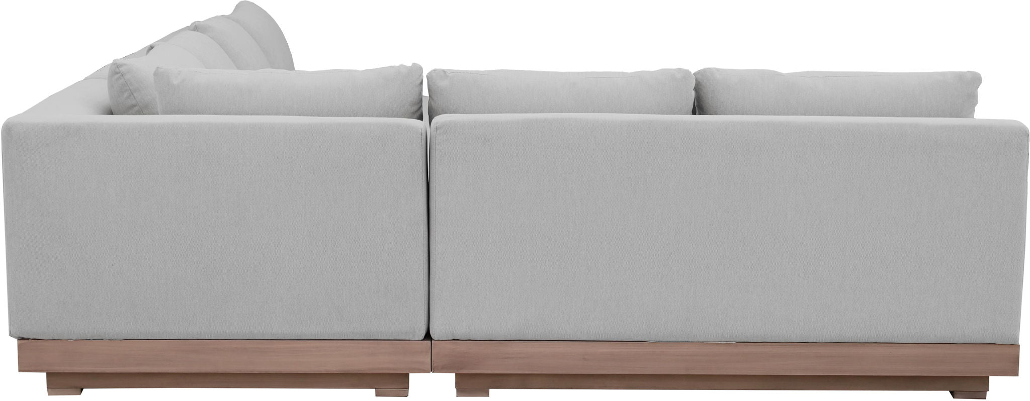 Solace - Olefin Performance Fabric 3 Piece Outdoor Patio Modular Sectional (Sofa, Loveseat & Corner Chair)