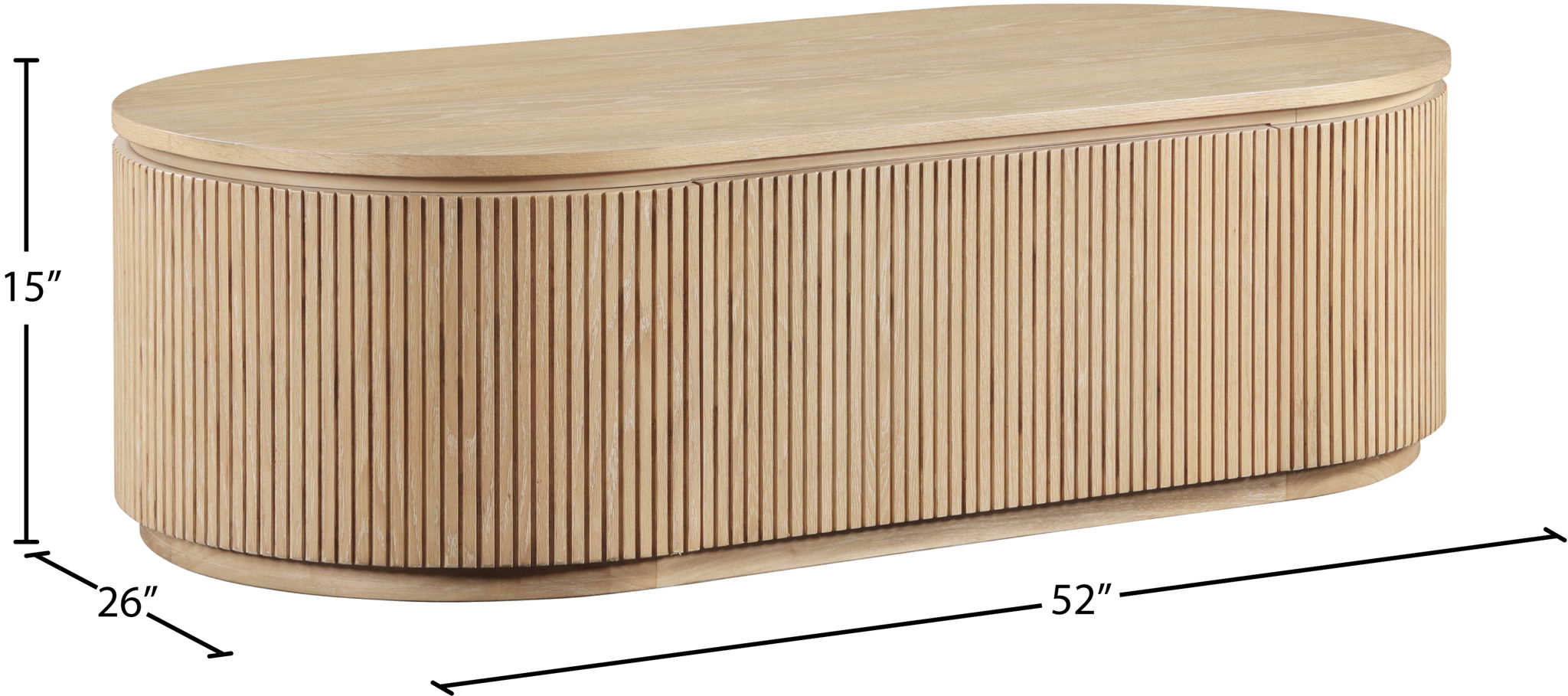 Moana - Rubberwood Coffee Table