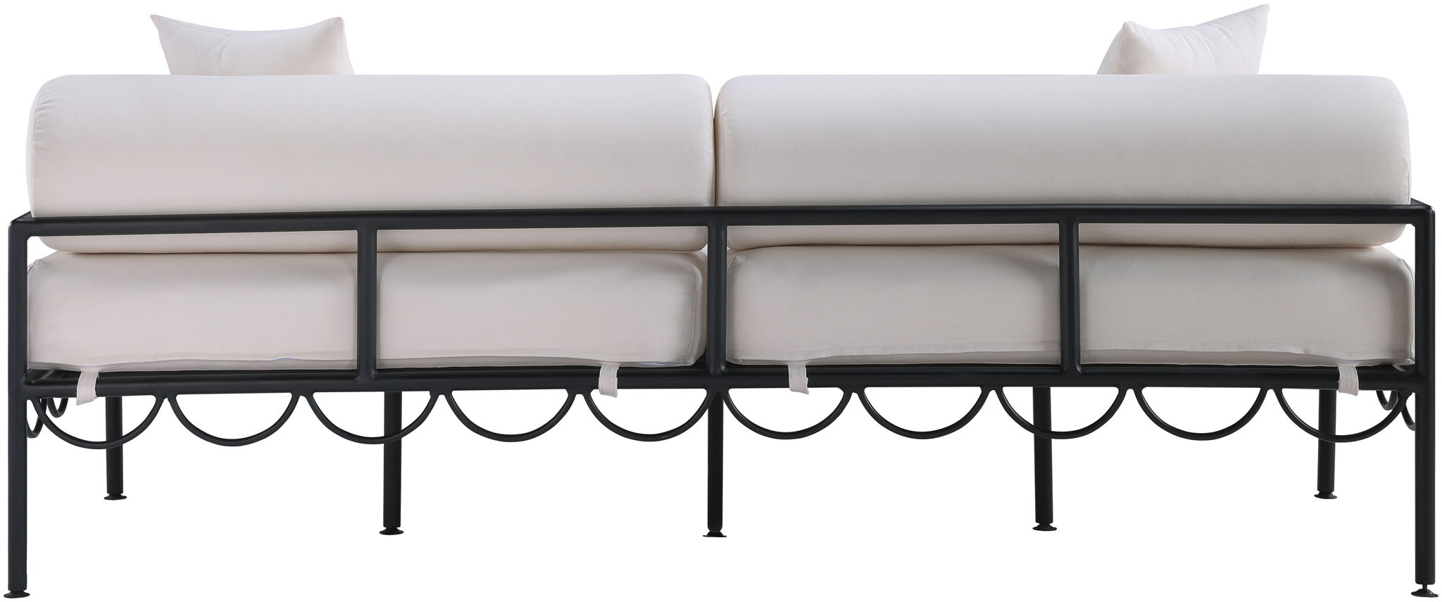Portofino - Resilient Water Repellent Fabric 85.75" Upholstered Outdoor Patio Sofa