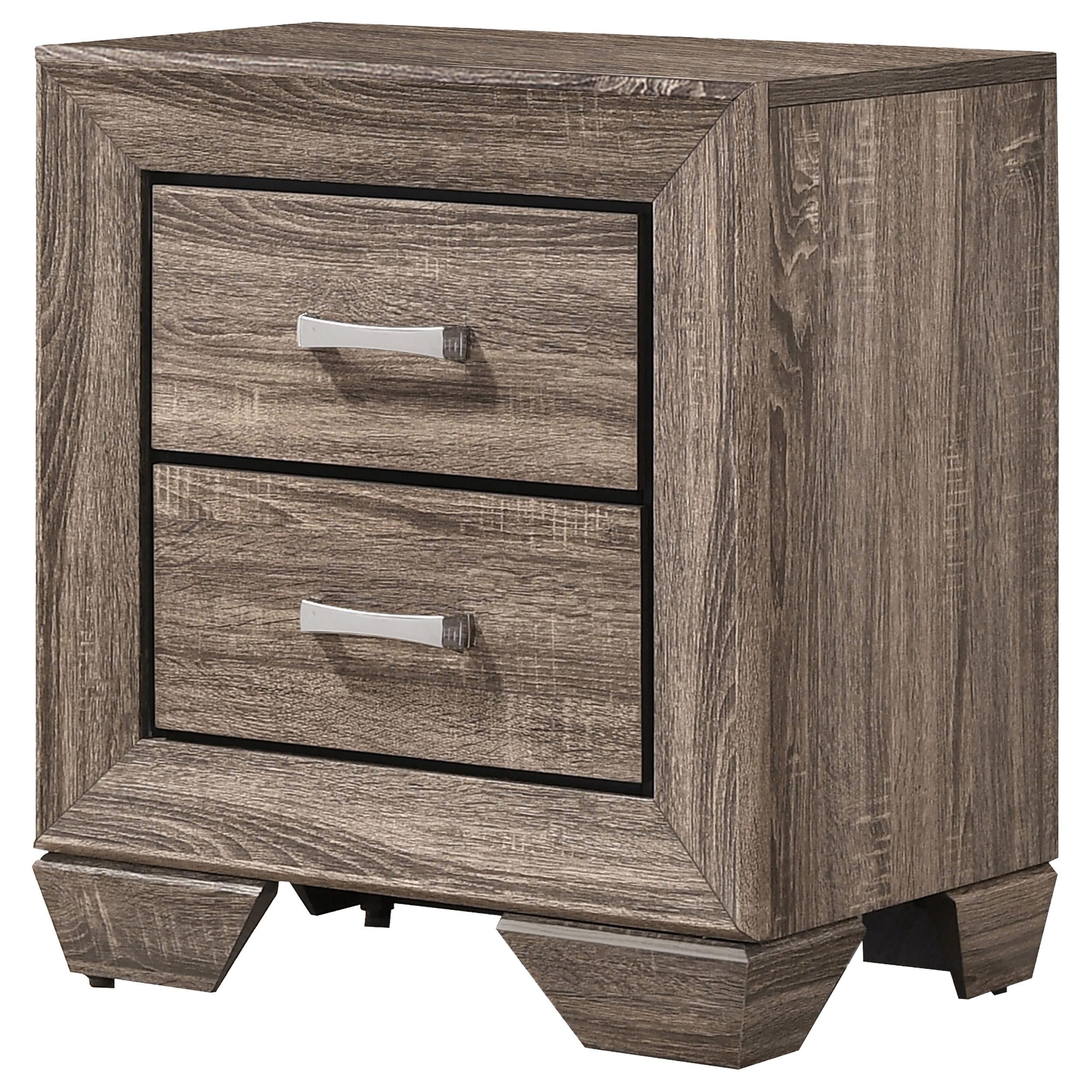 Diamond Modern Furniture COA Kauffman 2-Drawer Nightstand 204192 IMAGE 3