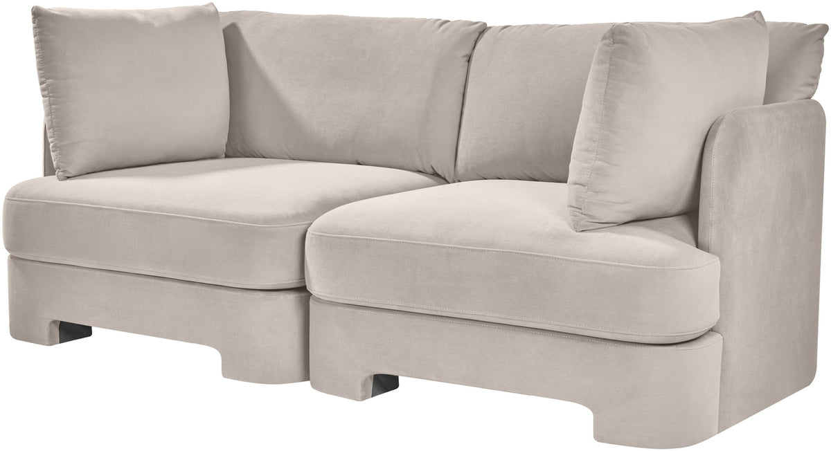 Hammond - Velvet Performance Fabric Upholstered 2 Piece Loveseat