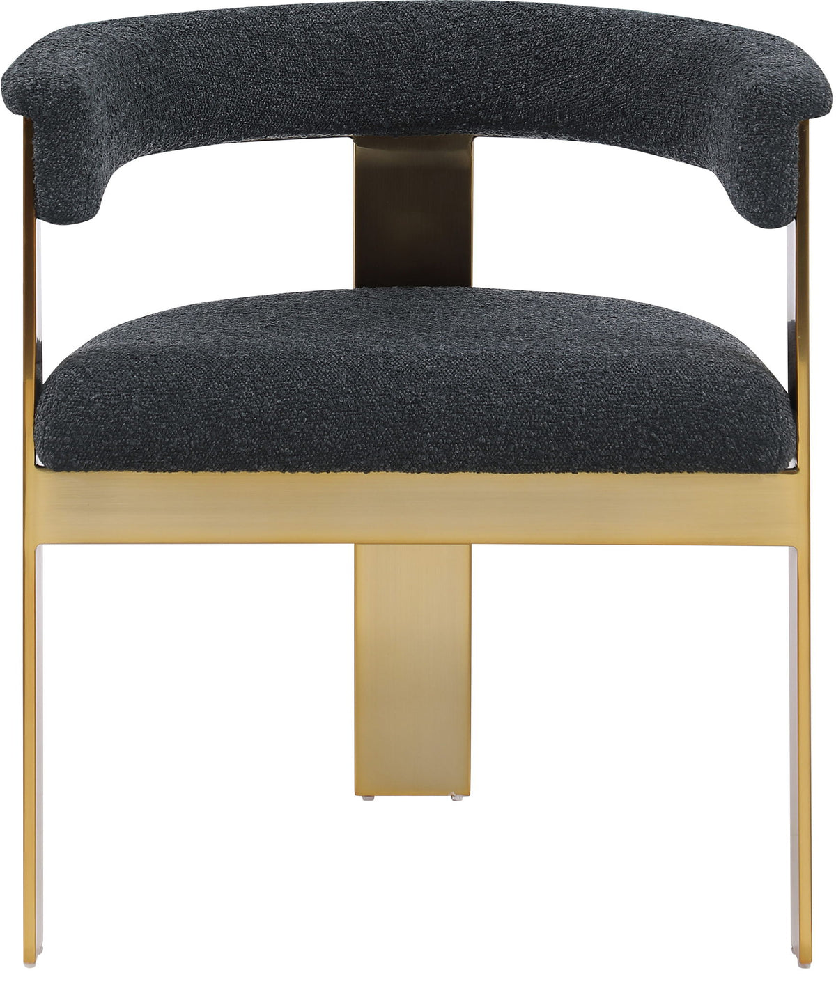 Romeo - Boucle Dining Chair With Gold Base (Set of 2)