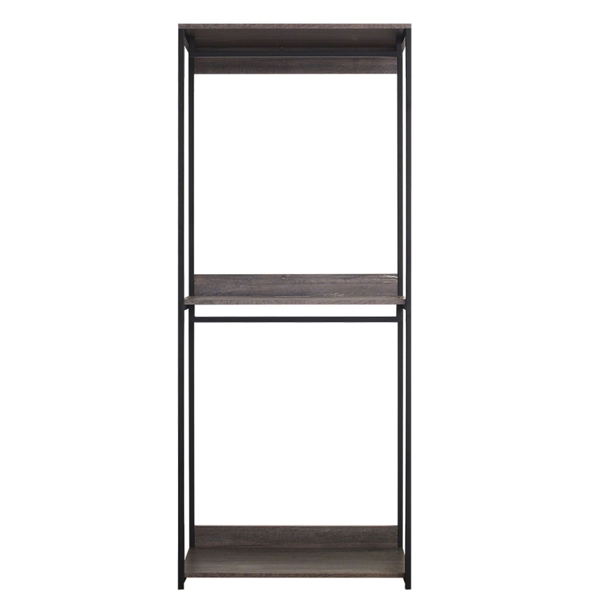 Monica - Walk-In Closet System, Modular Storage - Rustic