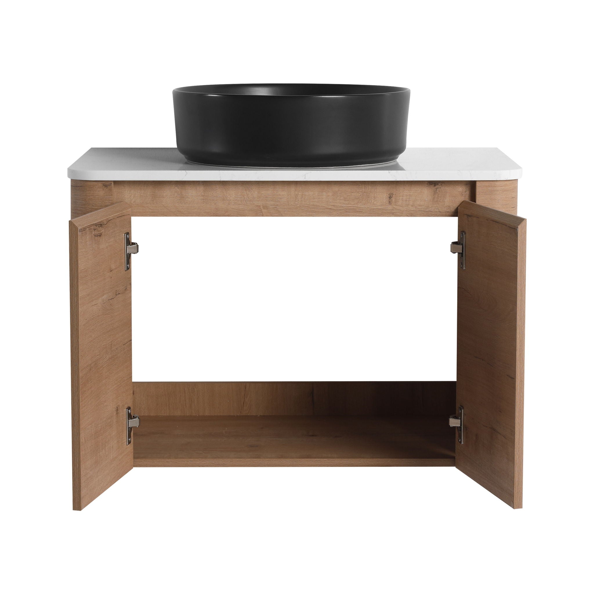 Wall Mounted Bathroom Vanity & Art Sink & 1 Soft Close Door