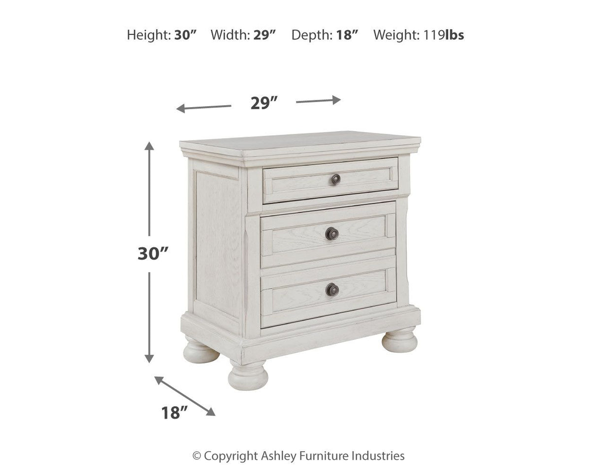 Robbinsdale - Two Drawer Night Stand - Antique White