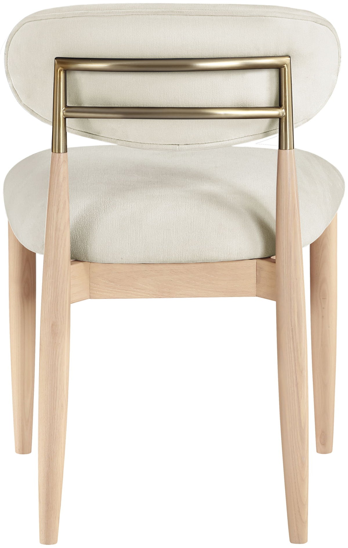 Riccio - Fabric Dining Side Chair (Set of 2) - Natural Frame
