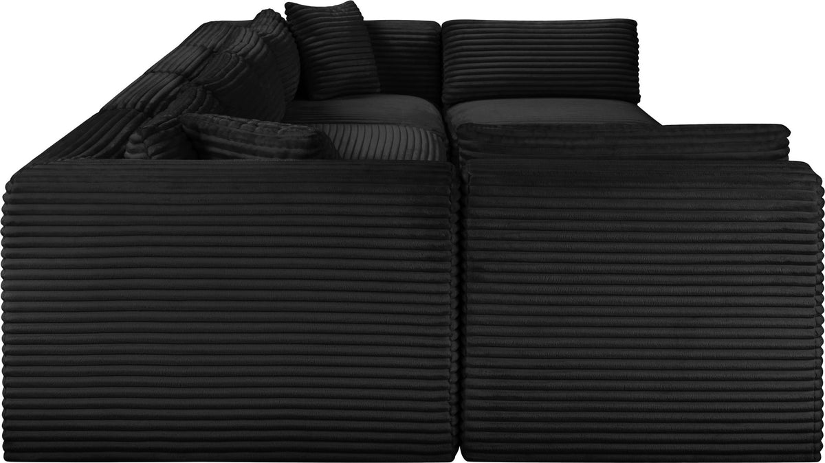 Shaggy - 6 Piece Modular U-Shaped Armless Sectional