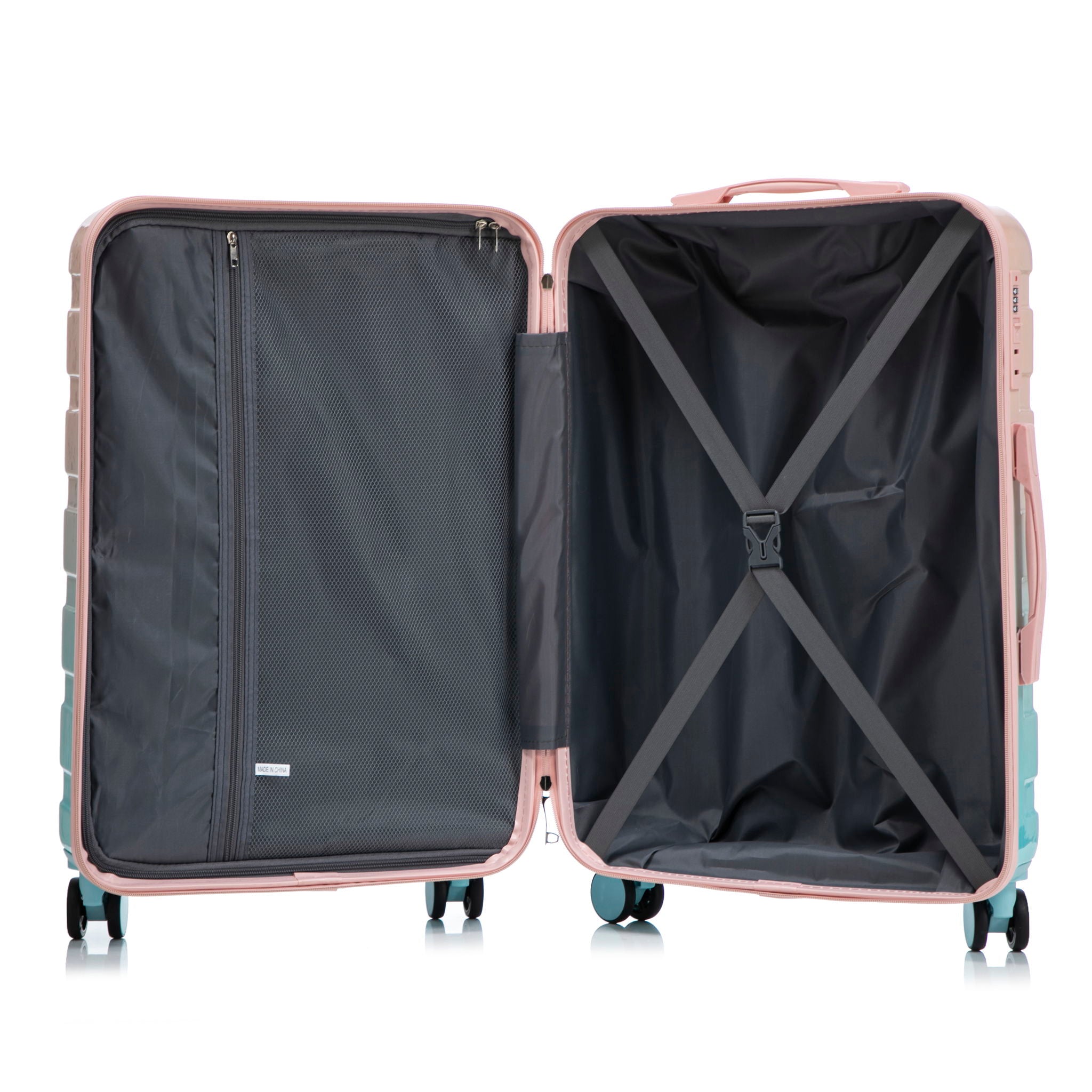 Luggage Set 20" /24" /28" With Combination Lock And Silent Wheels