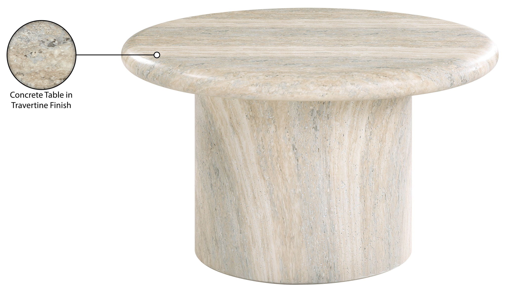 Emara - Concrete And Fiberglass Indoor / Outdoor Coffee Table