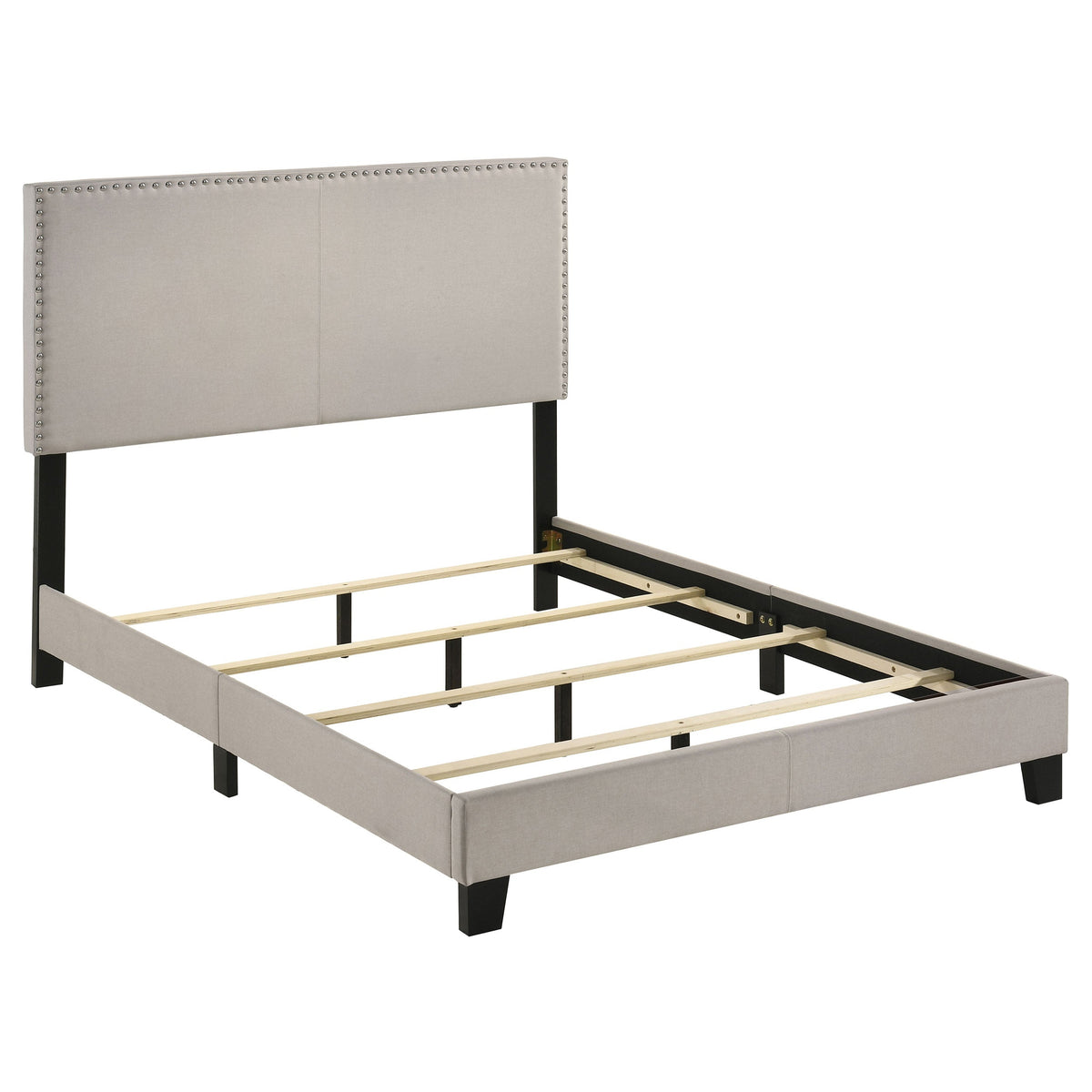 Boyd Upholstered Panel Bed Ivory