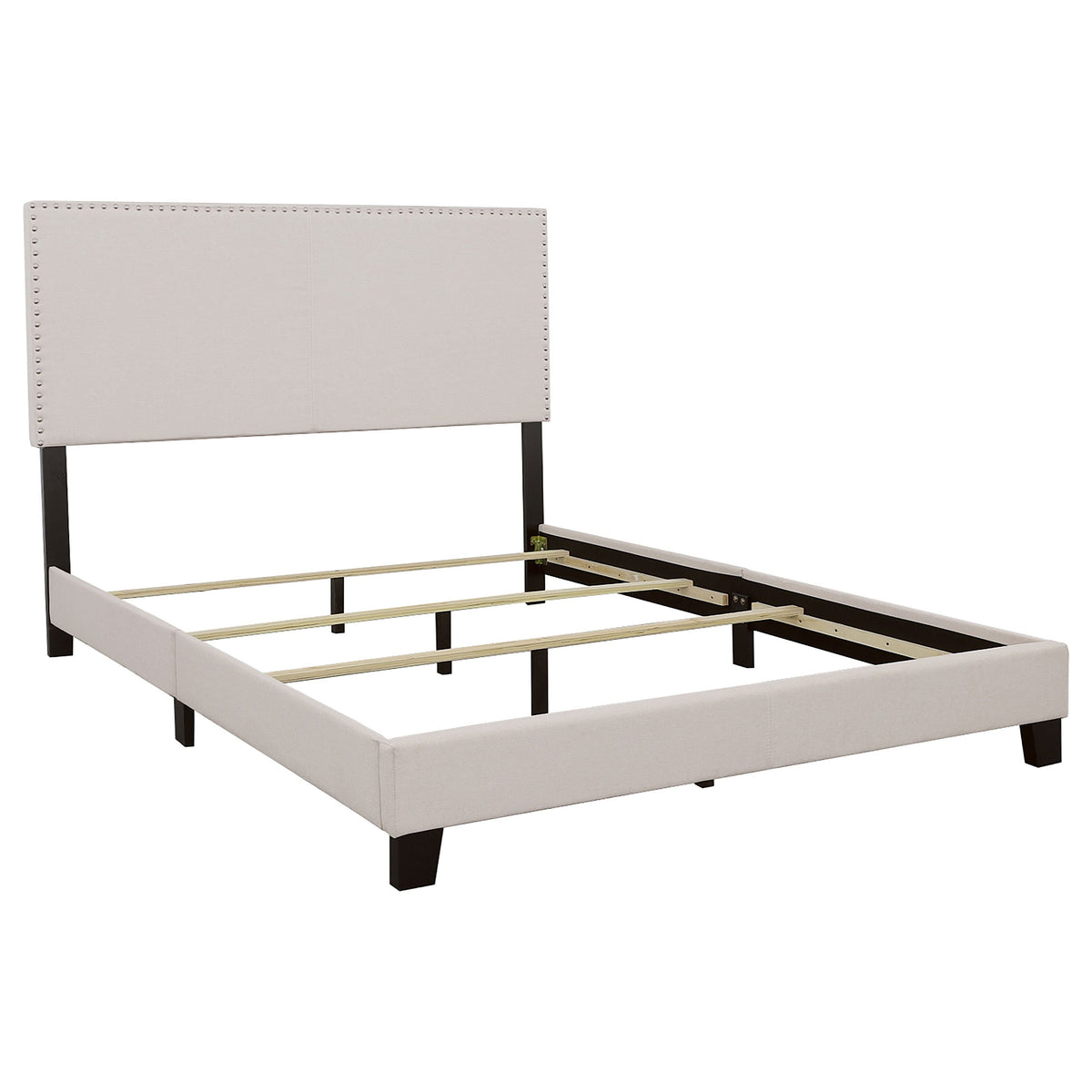 Boyd Upholstered Panel Bed Ivory