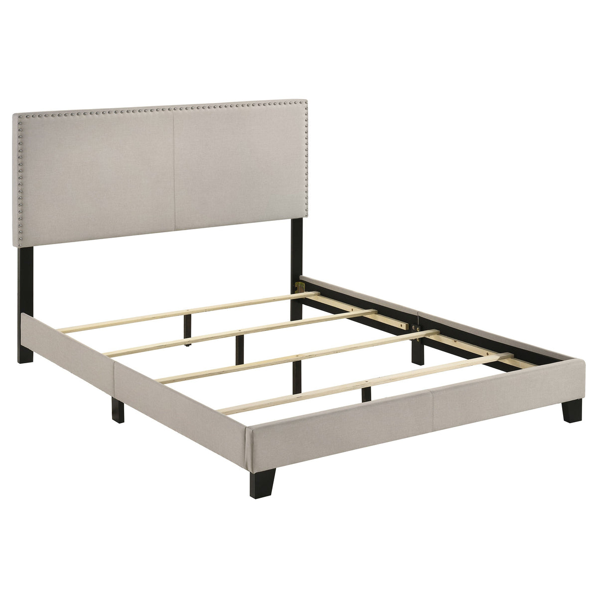 Boyd Upholstered Panel Bed Ivory