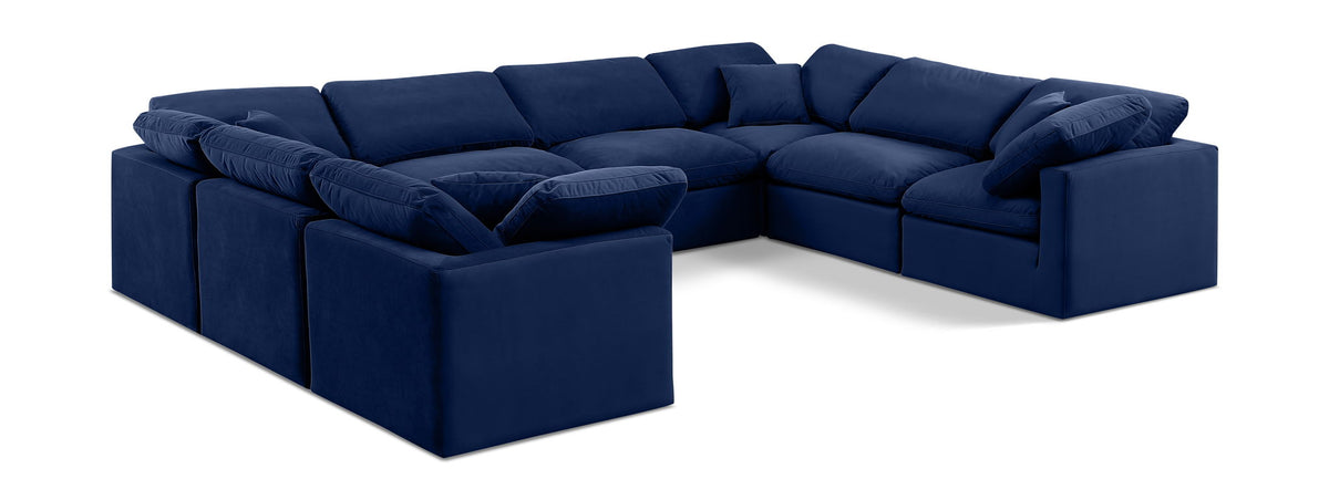 Indulge - Velvet 8 Piece Modular Sectional