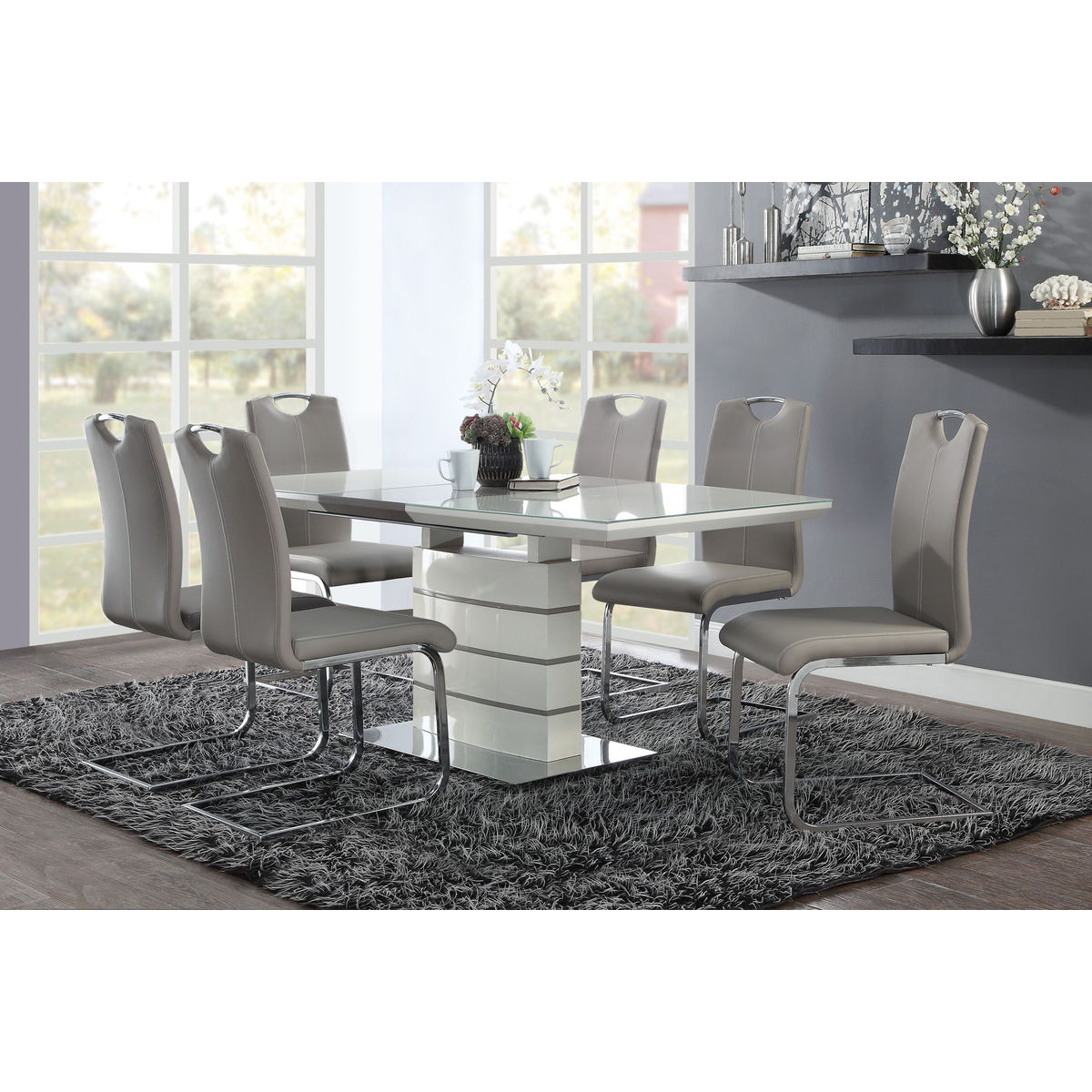 Glissand - Side Chair (Set of 2) - Gray