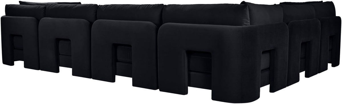 Hammond - Velvet Performance Fabric Upholstered 6 Piece Corner Sectional