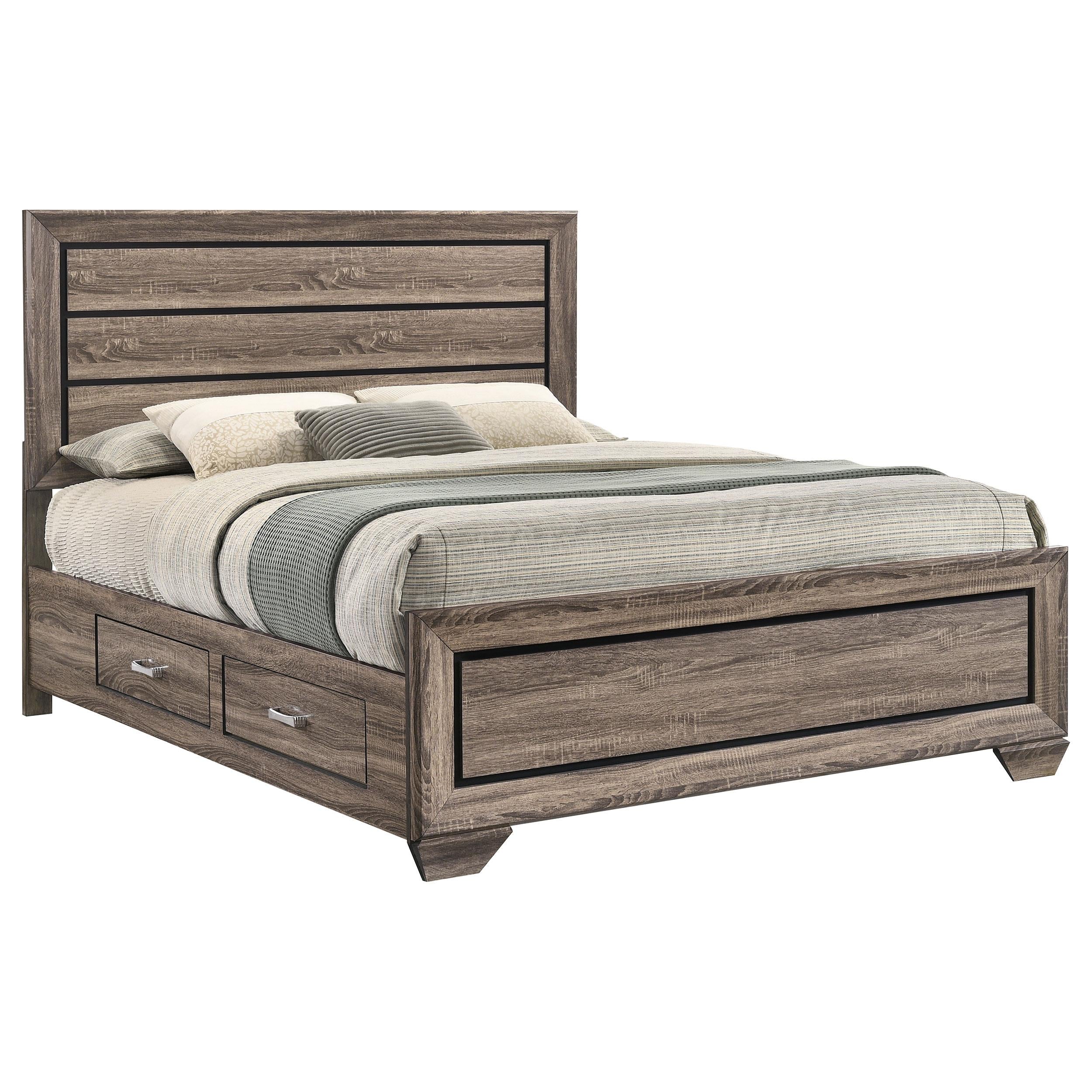 Diamond Modern Furniture COA Kauffman Queen Panel Bed with Storage 204190Q IMAGE 3