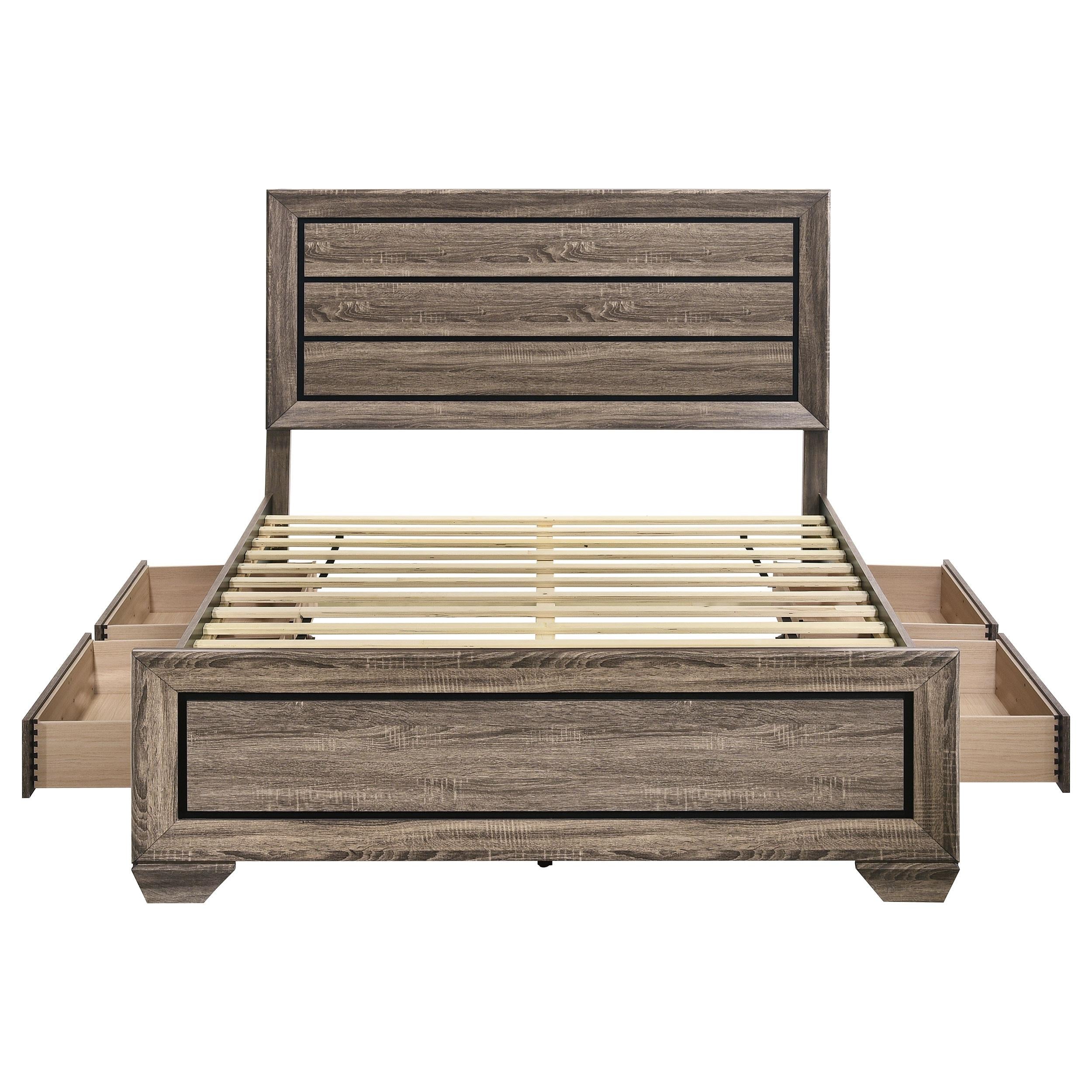 Diamond Modern Furniture COA Kauffman Queen Panel Bed with Storage 204190Q IMAGE 6