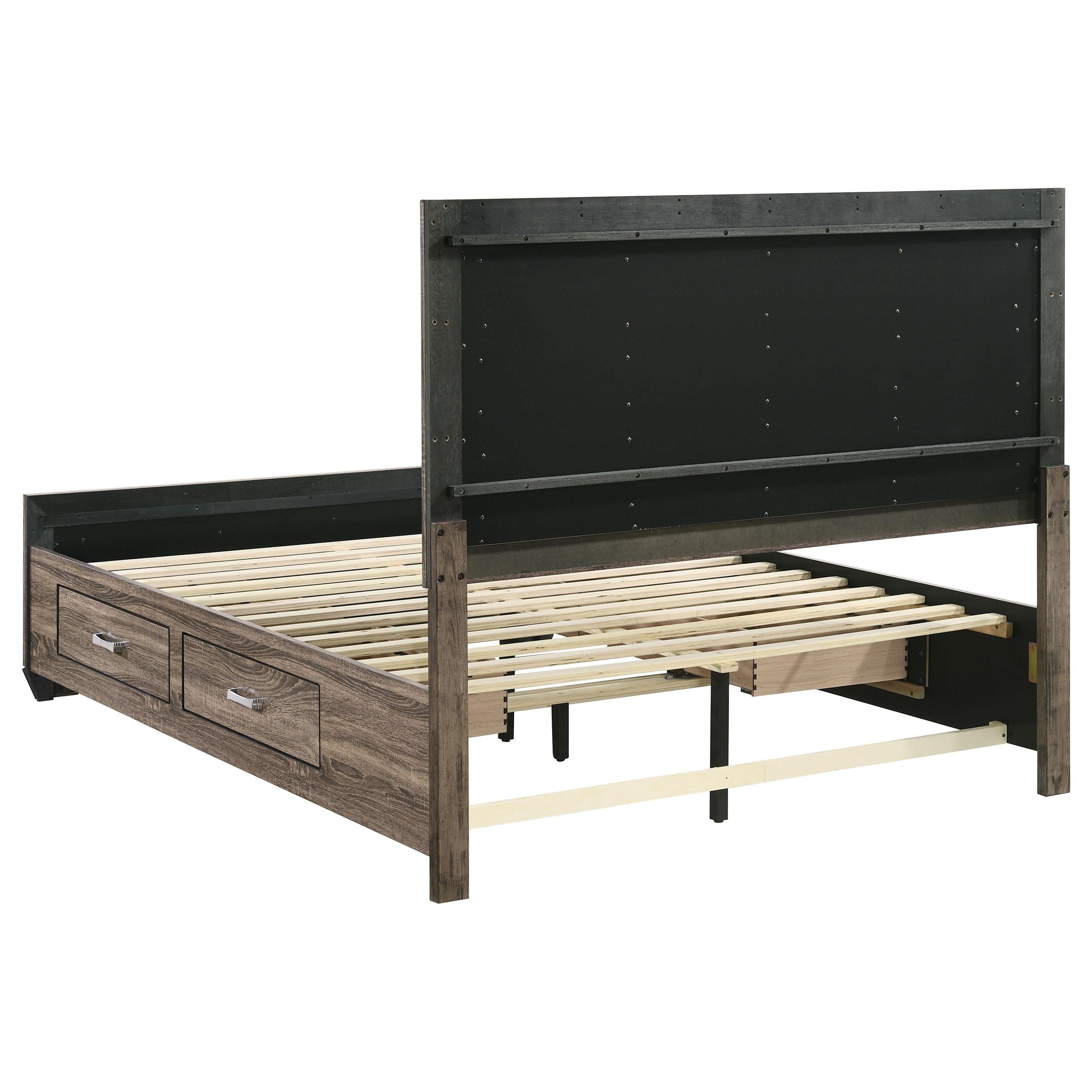 Diamond Modern Furniture COA Kauffman Queen Panel Bed with Storage 204190Q IMAGE 7