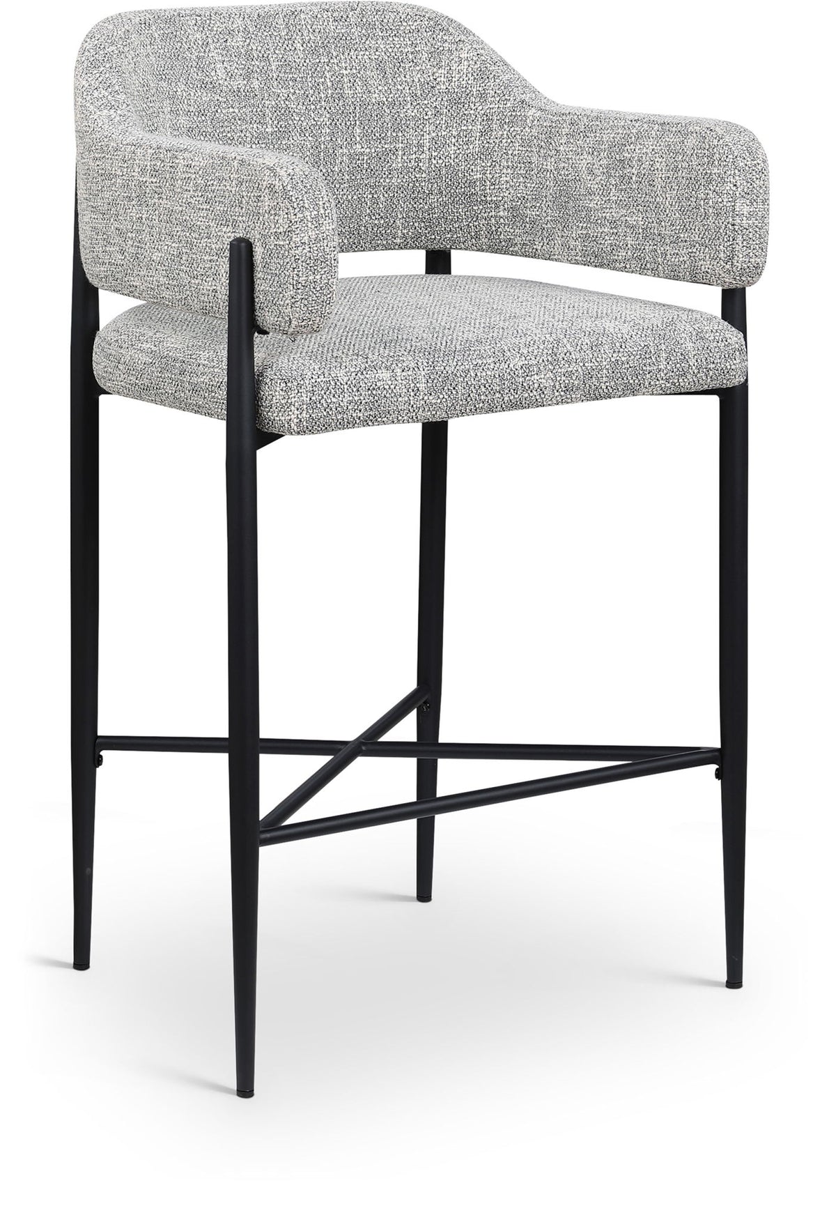 Dame - Fabric Upholstered Counter Stool (Set of 2)