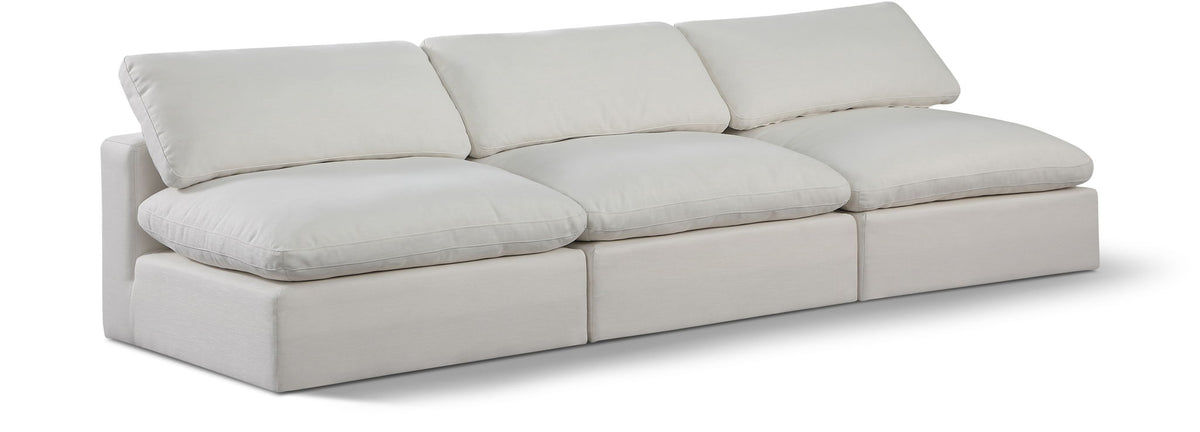 Comfy - Linen Modular Armless Sofa 3 Seats