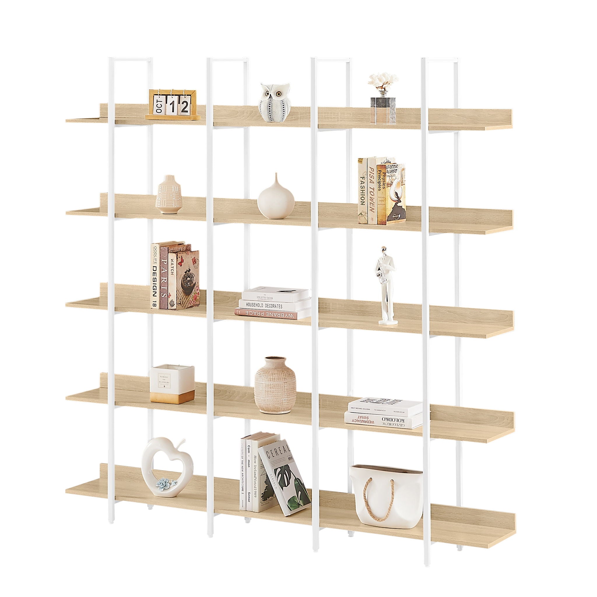 Vintage Industrial 5 Tier Bookcase
