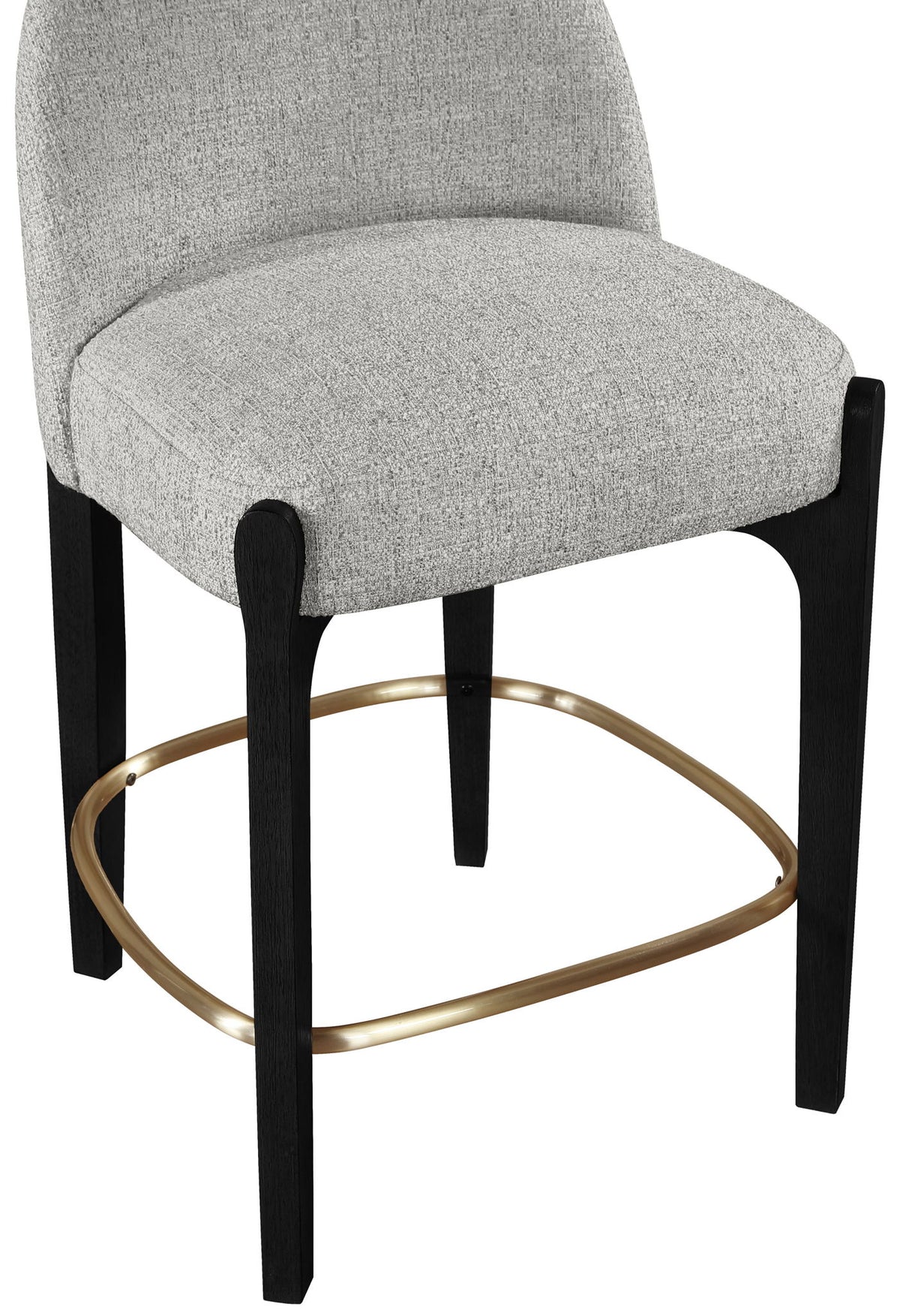 Torino - Counter Stool With Brushed Black Base