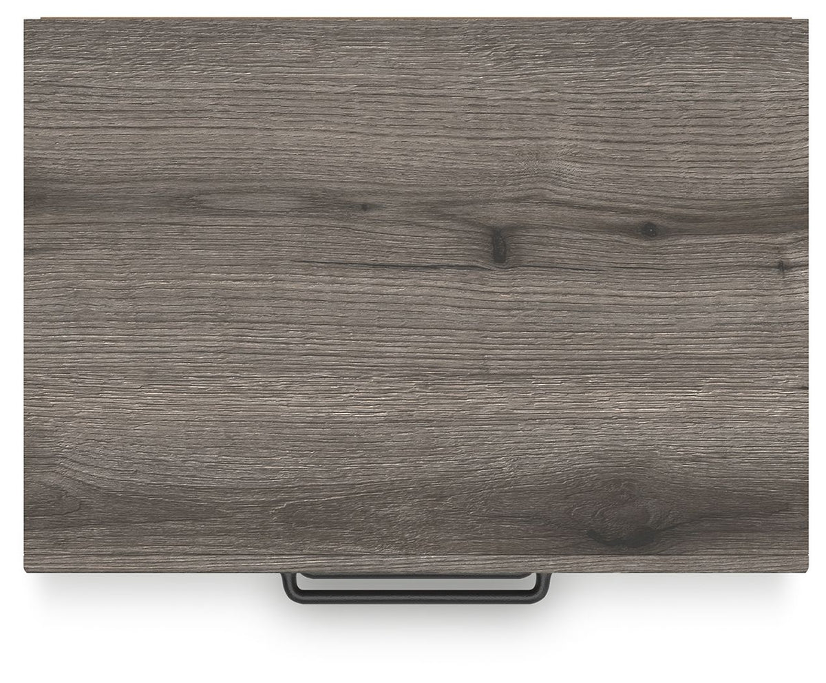Graystorm - Two Drawer Night Stand - Brown Gray