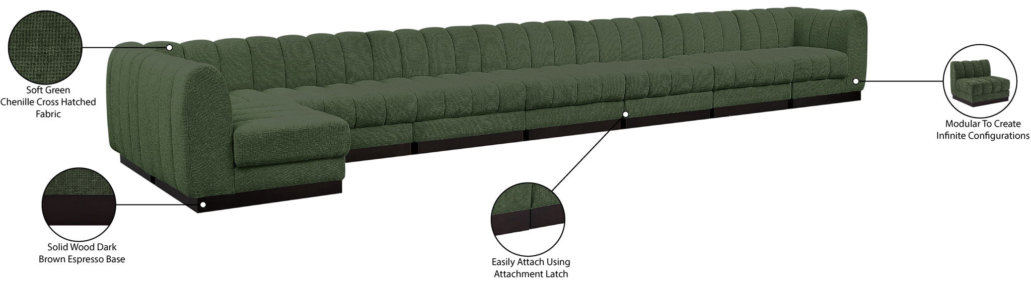 Quinn - 8 Piece Modular Sectional