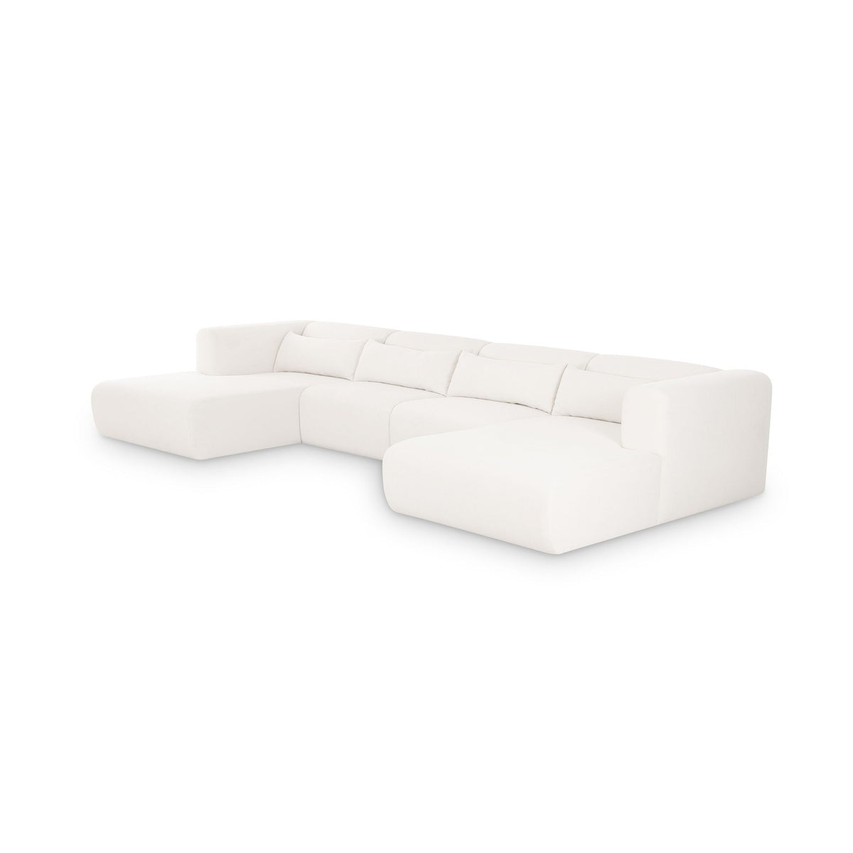 Tarra Cream Chenille Modular Sectional