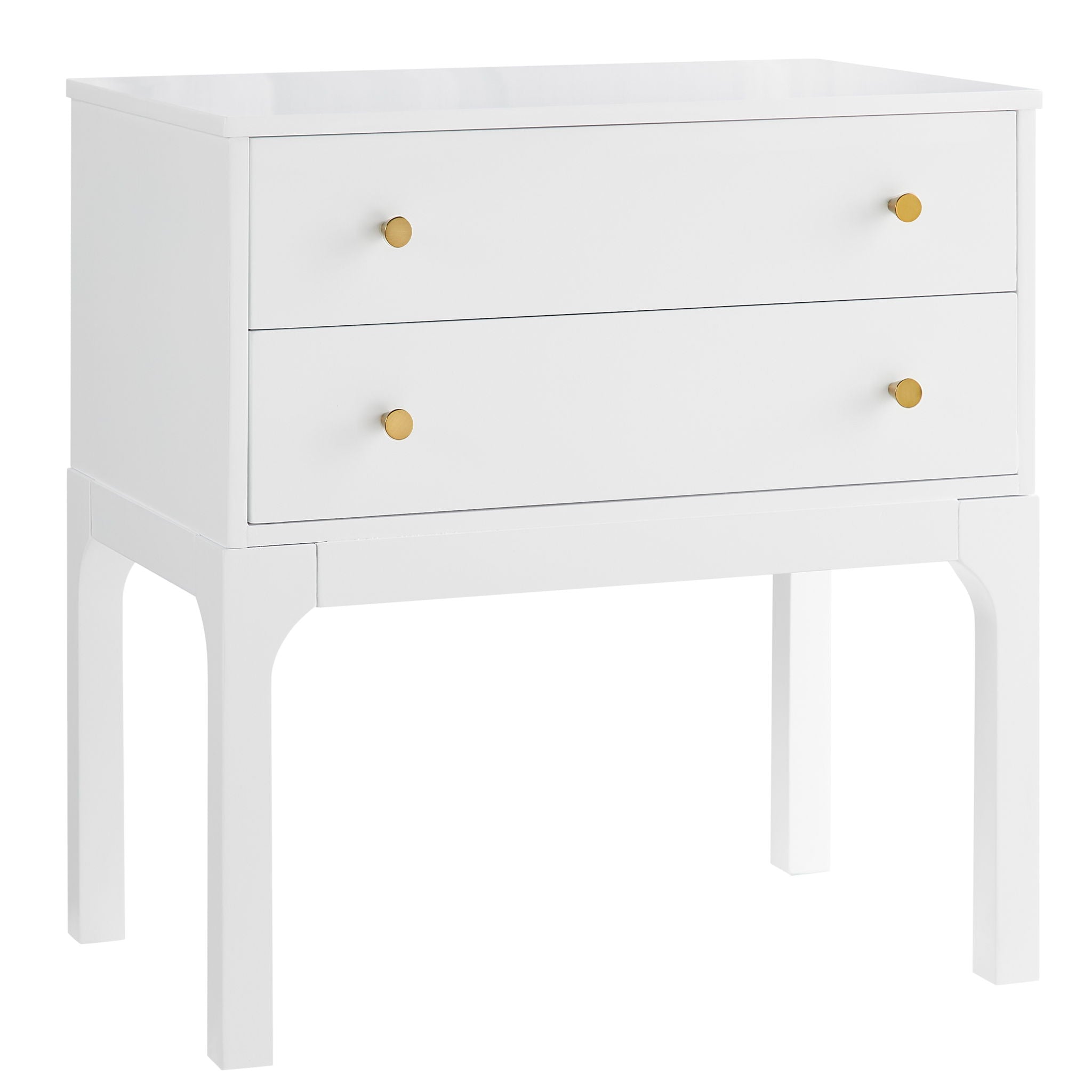 Alonso - 2 Drawer Nightstand - White