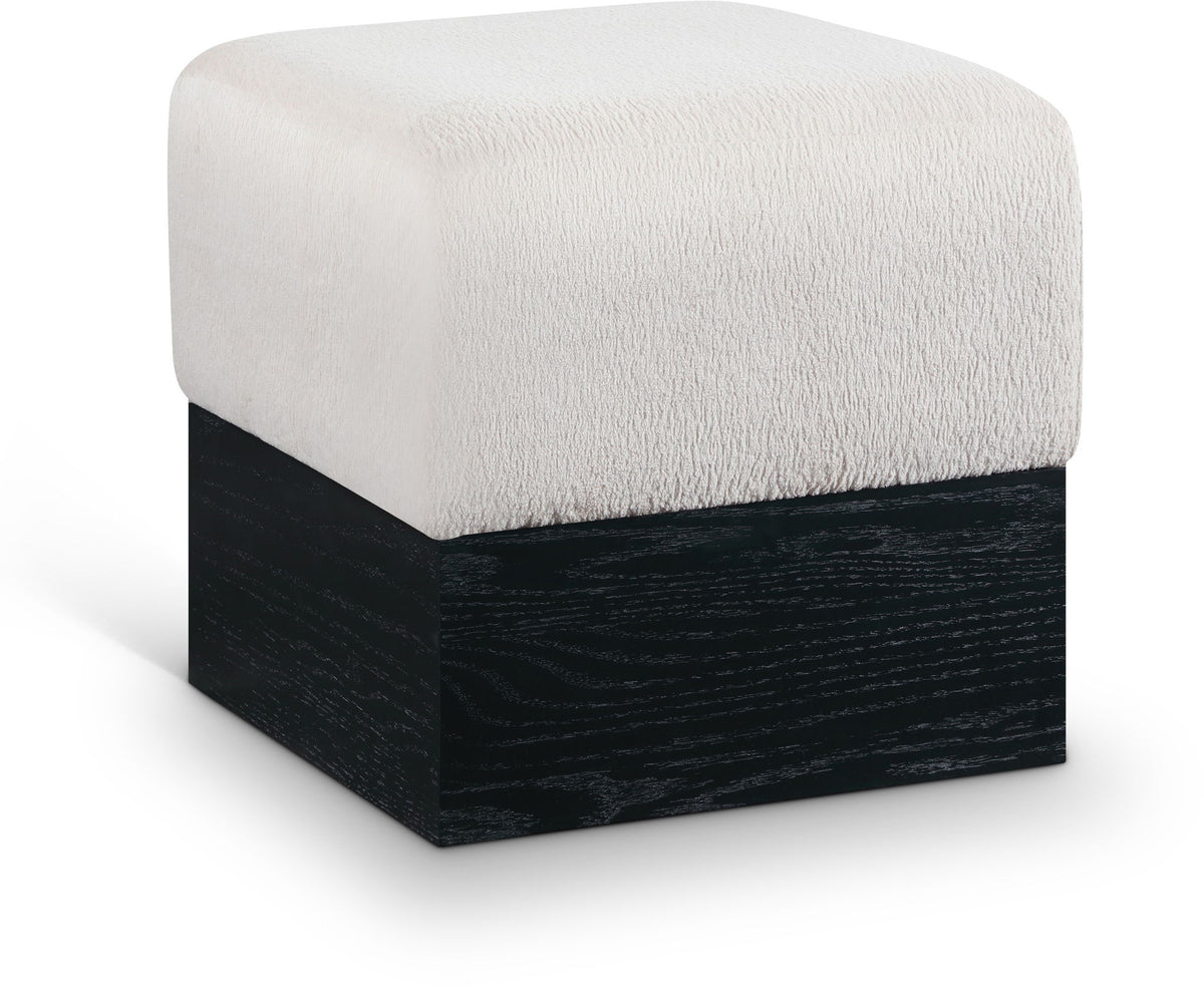 Havre - Ottoman / Stool With Black Base