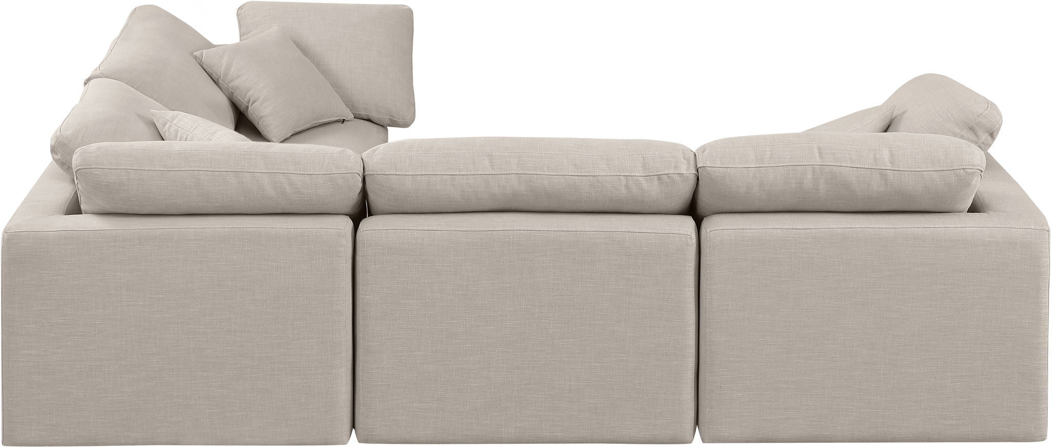 Indulge - Linen 4 Piece Modular Corner Sectional