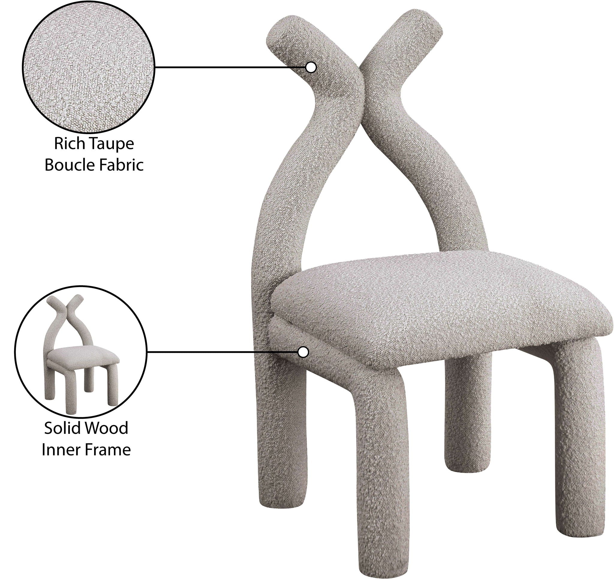 Xena - Accent / Dining Chair - Taupe