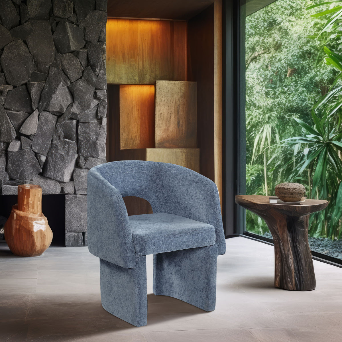 Emmet - Chenille Dining Chair / Accent Chair