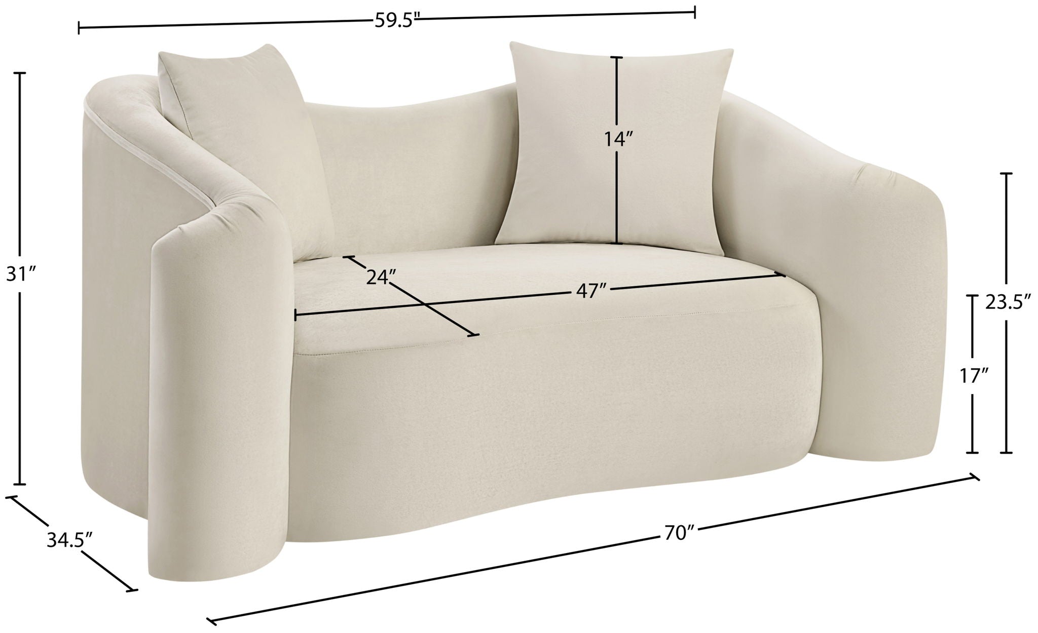 Destin - Loveseat