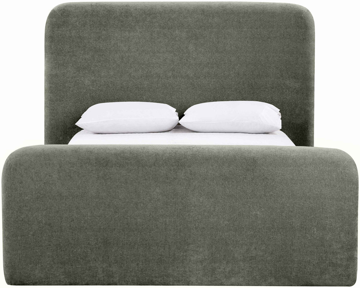 Fira - Chenille Fabric Upholstered Bed