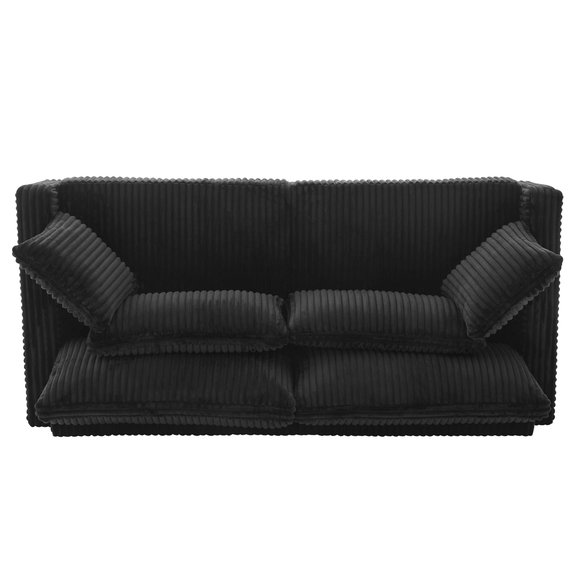 Modern Loveseat Sofa With 4 Pillows