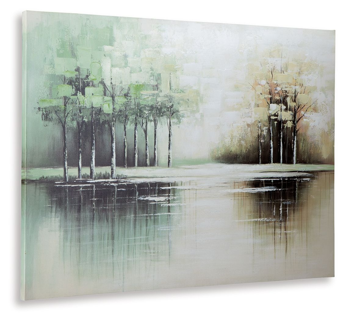 Garlenridge - Wall Art - Green / Tan / White