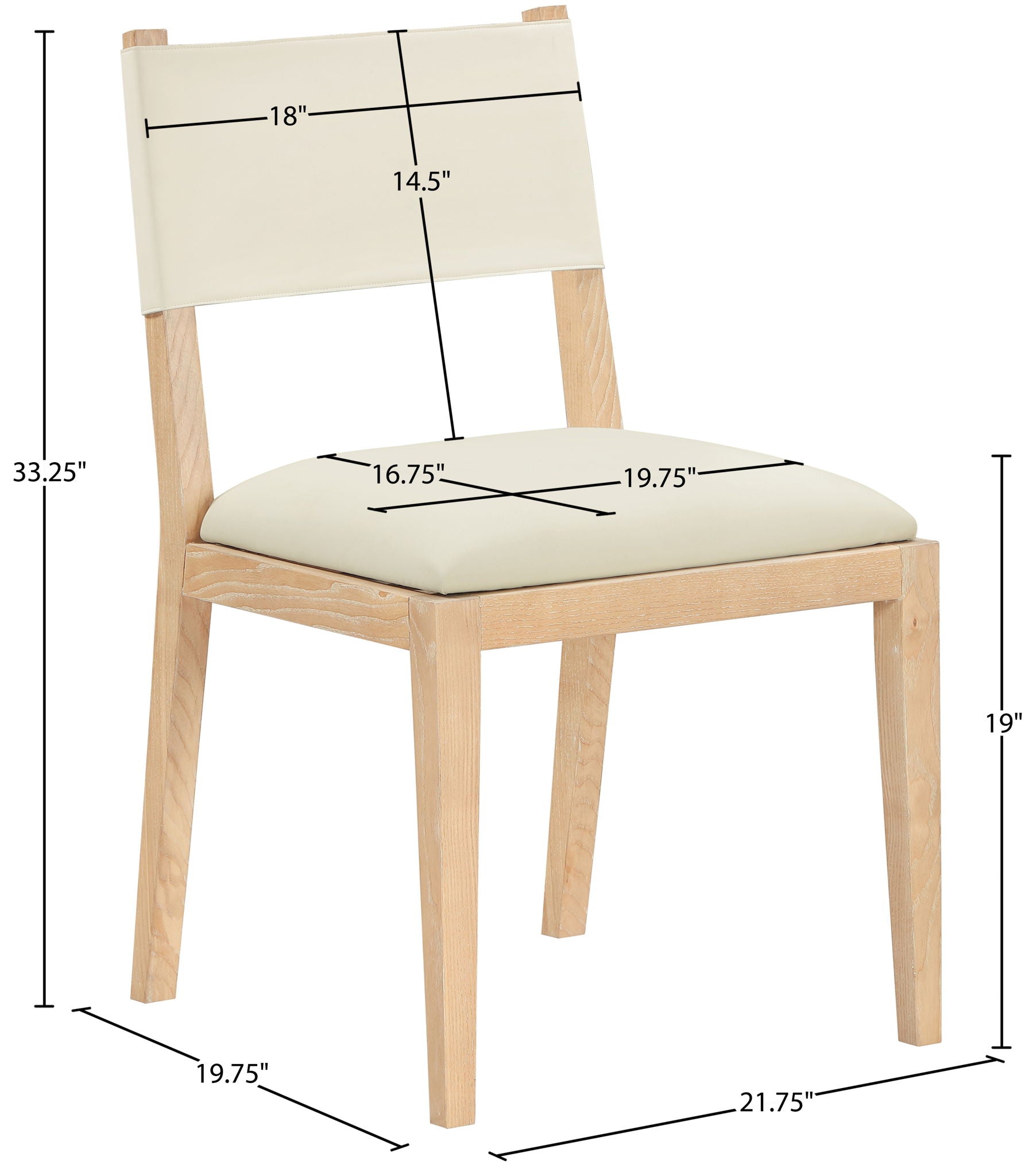Avon - Vegan Leather Dining Side Chair (Set of 2)
