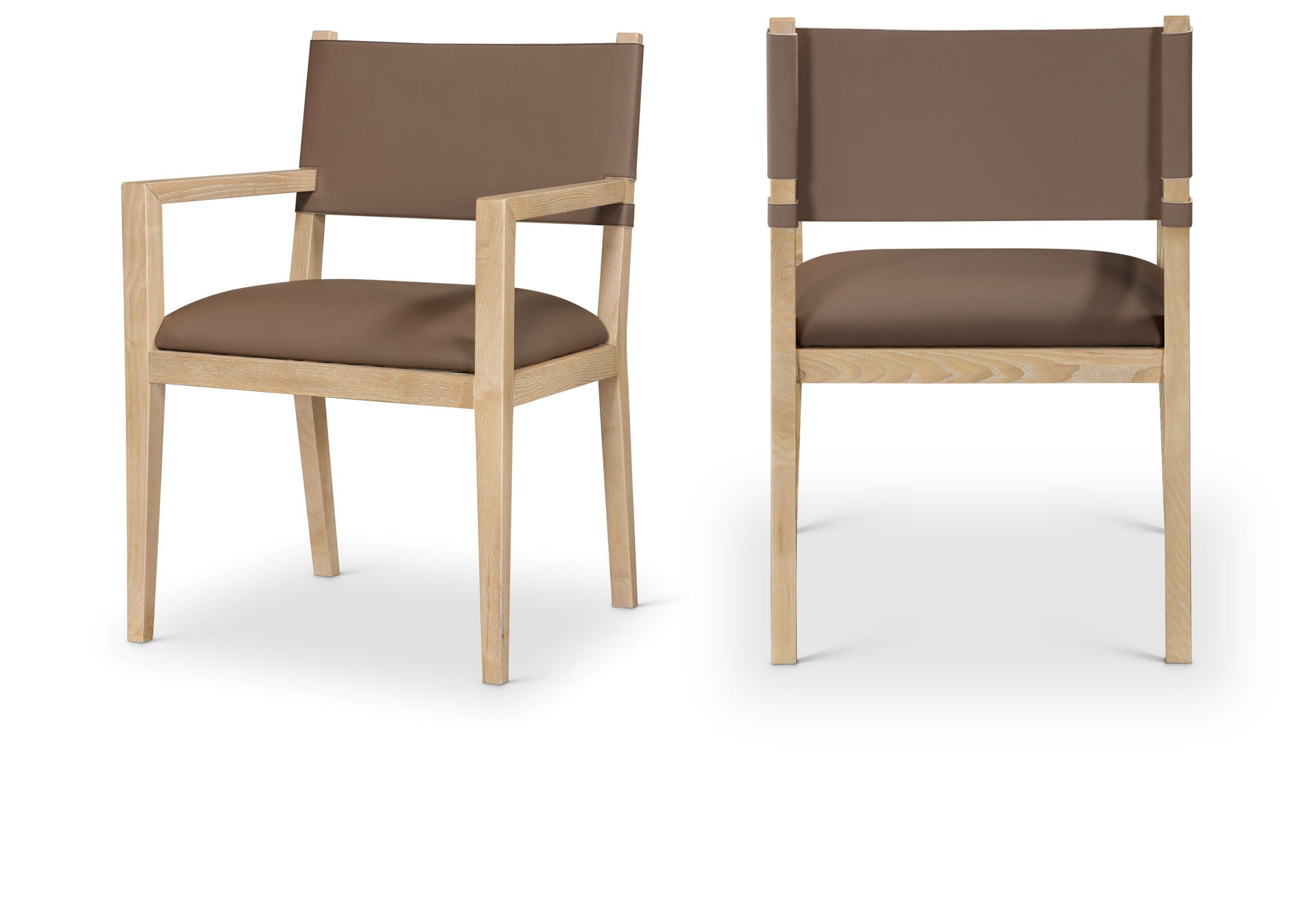 Avon - Vegan Leather Dining Arm Chair