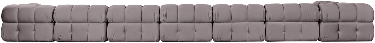 Orin - Velvet Performance Fabric Upholstered 8 Piece L-Shaped Sectional