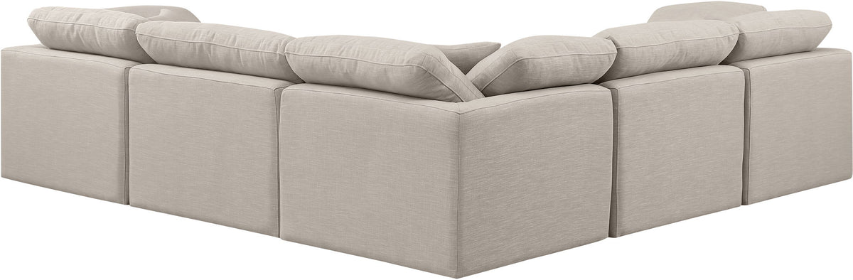 Indulge - Linen 5 Piece Modular Corner Sectional