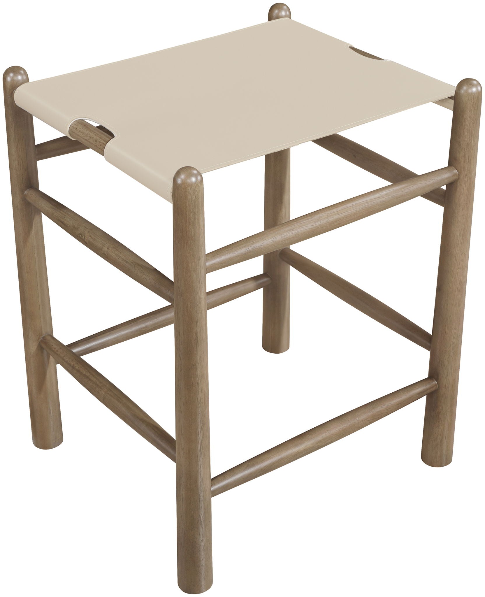 Santos - Backless Counter Stool With Stained Brown Base