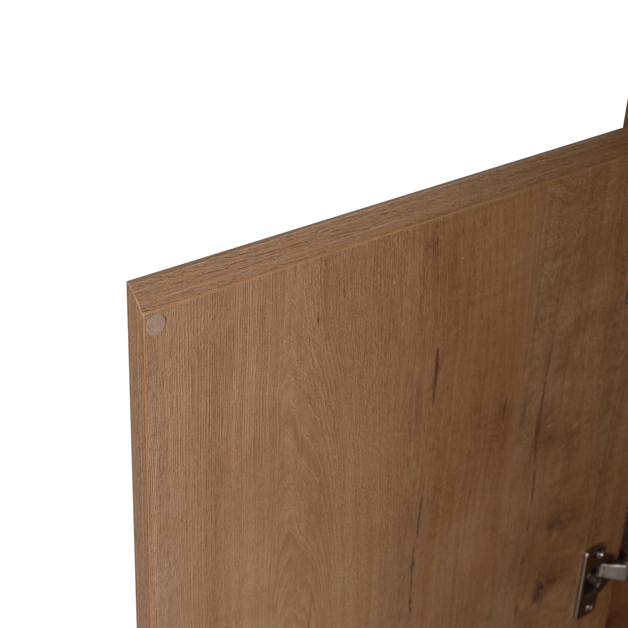 24" Wall Mounted Bathroom Vanity & Sink & Soft Close Door - Imitative Oak / White
