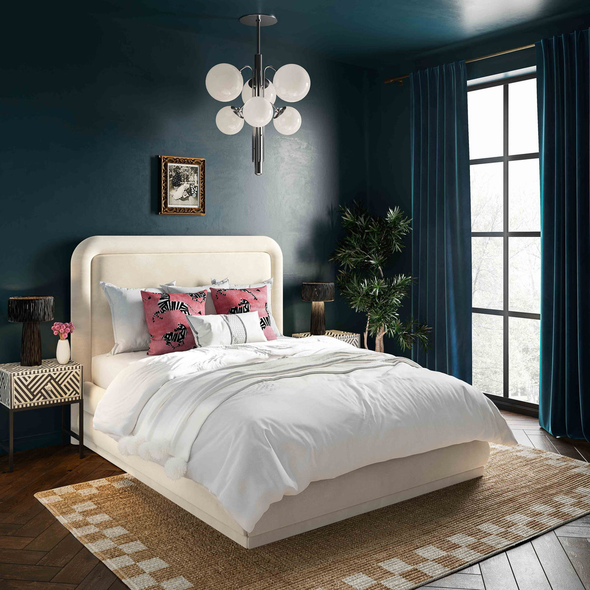 Briella - Velvet Bed