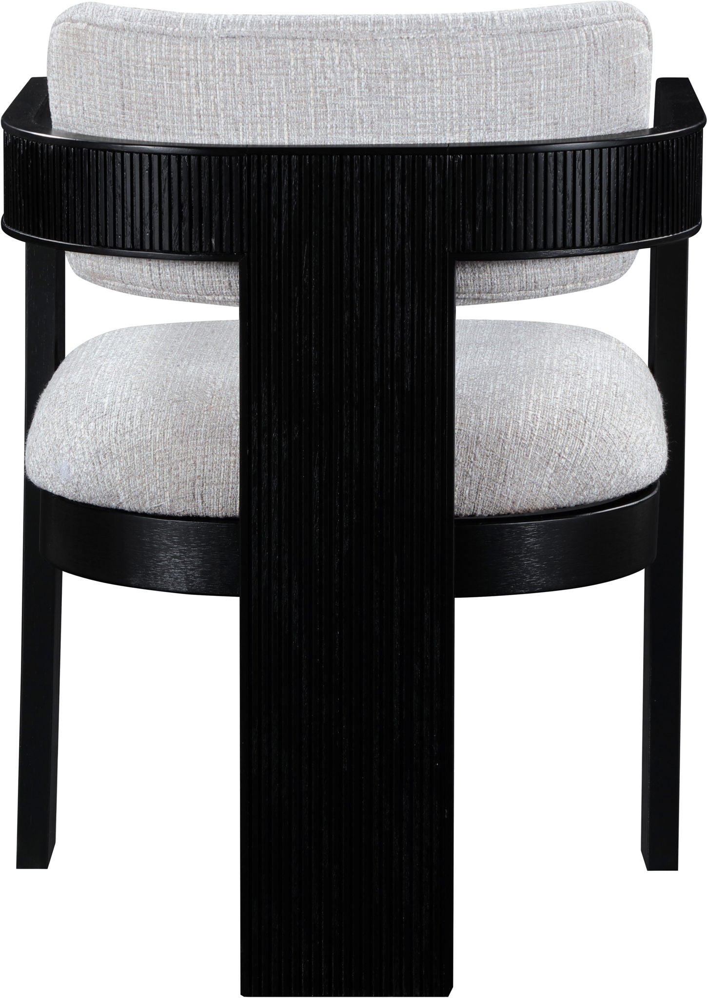Sacha - Linen Dining Chair With Black Base (Set of 2)